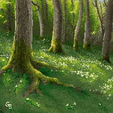 Pixelly forest